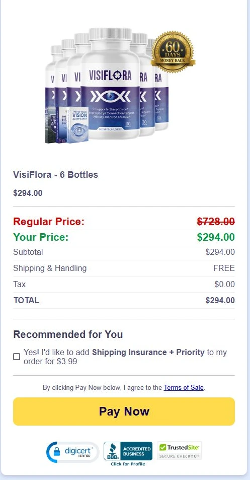 VisiFlora checkout reference illustration