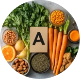 Vitamin A from Beta Carotene